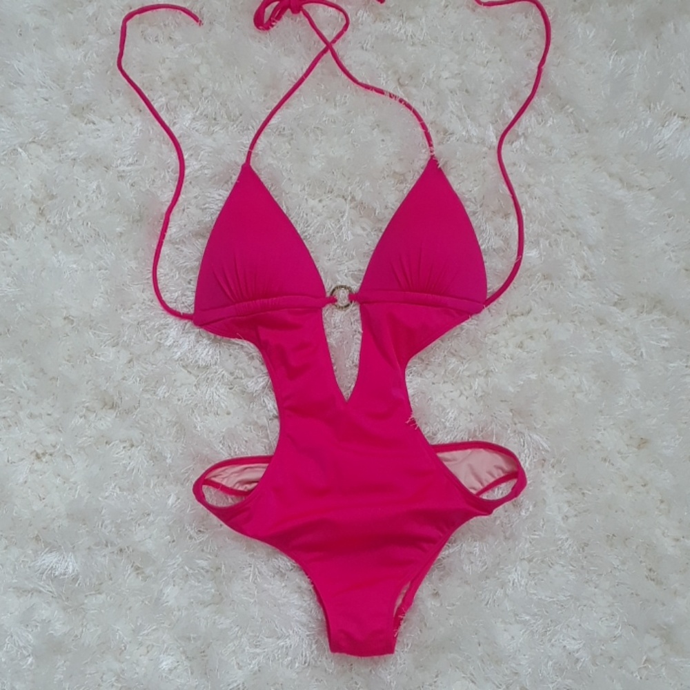Victoria's Secret hot pink monokini one piece XS